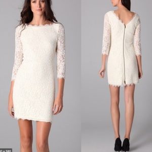 Diane Von Furstenberg Zarita Dress - Ivory - Size 0
